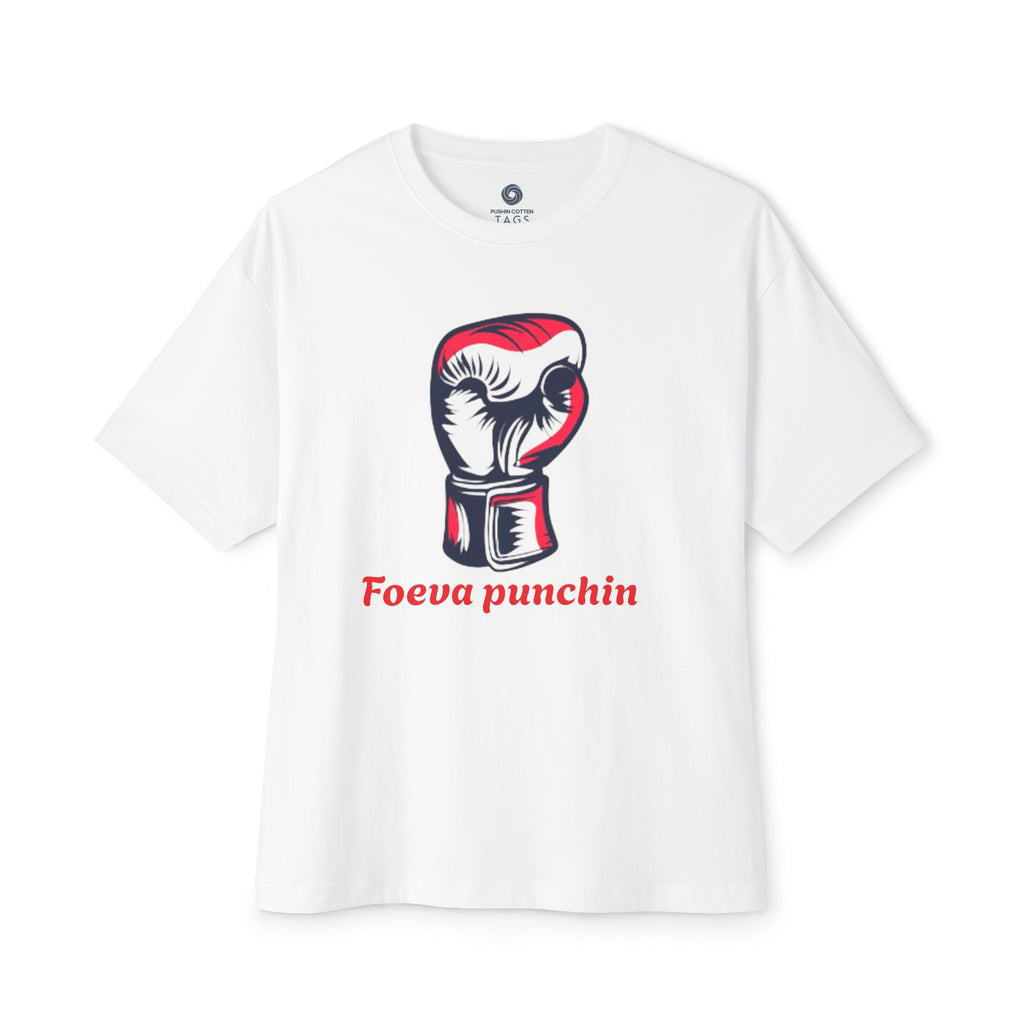 Boxy Tee with Punching Gloves Design | Fun Unisex Graphic T-Shirt for Fitness Lovers, Gift for Boxing Enthusiasts, Casual Wear