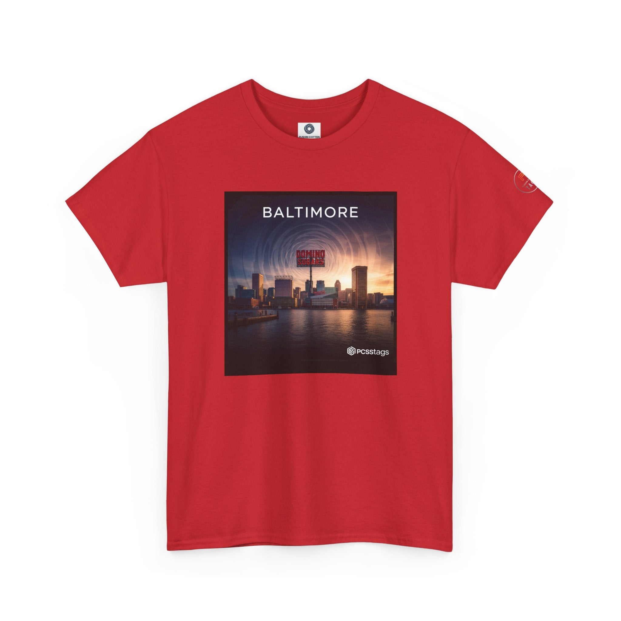 Baltimore Skyline Tee – City Sunset Photo Graphic T-Shirt