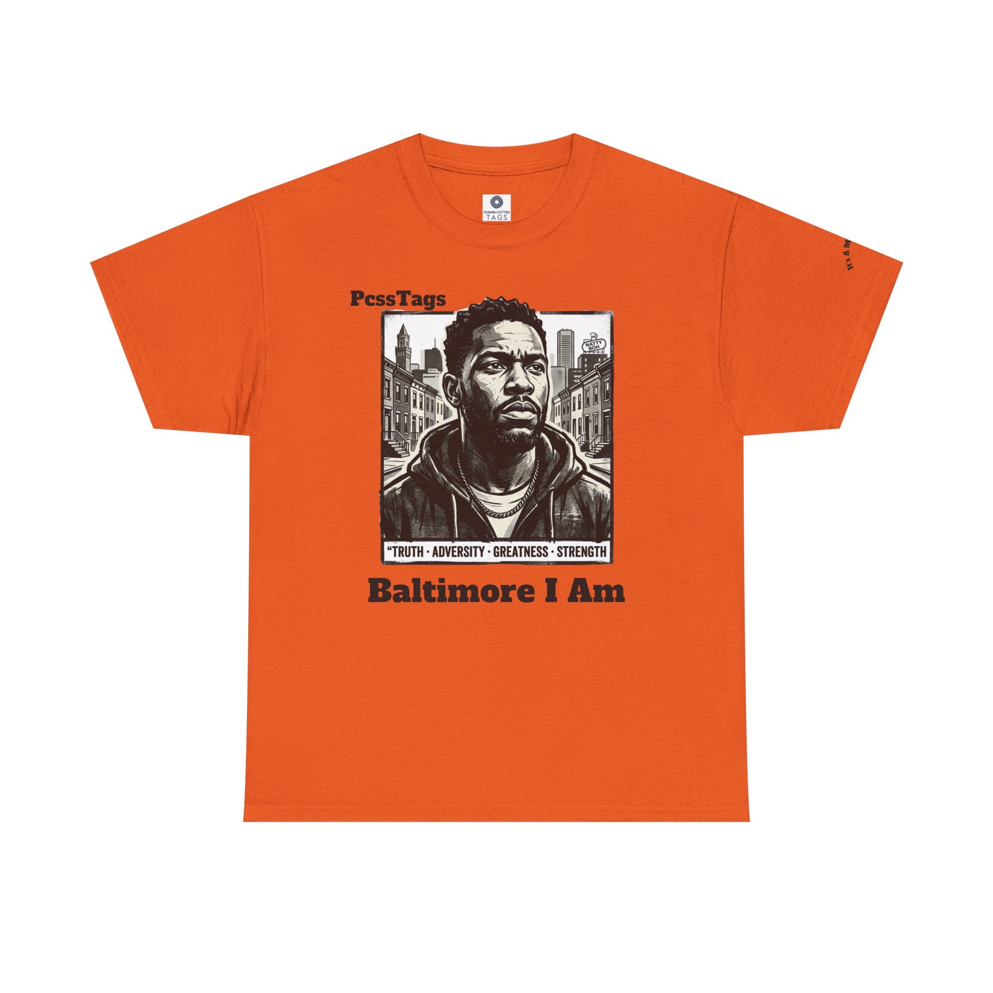 Baltimore I Am T-Shirt — Urban Portrait Tee Celebrating Strength & Resilience