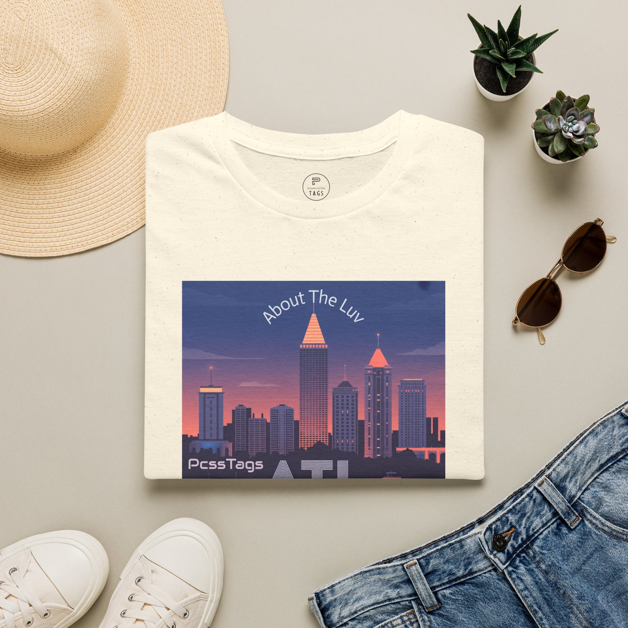 ATL Skyline T‑Shirt — 'About The Luv' Atlanta Cityscape Tee