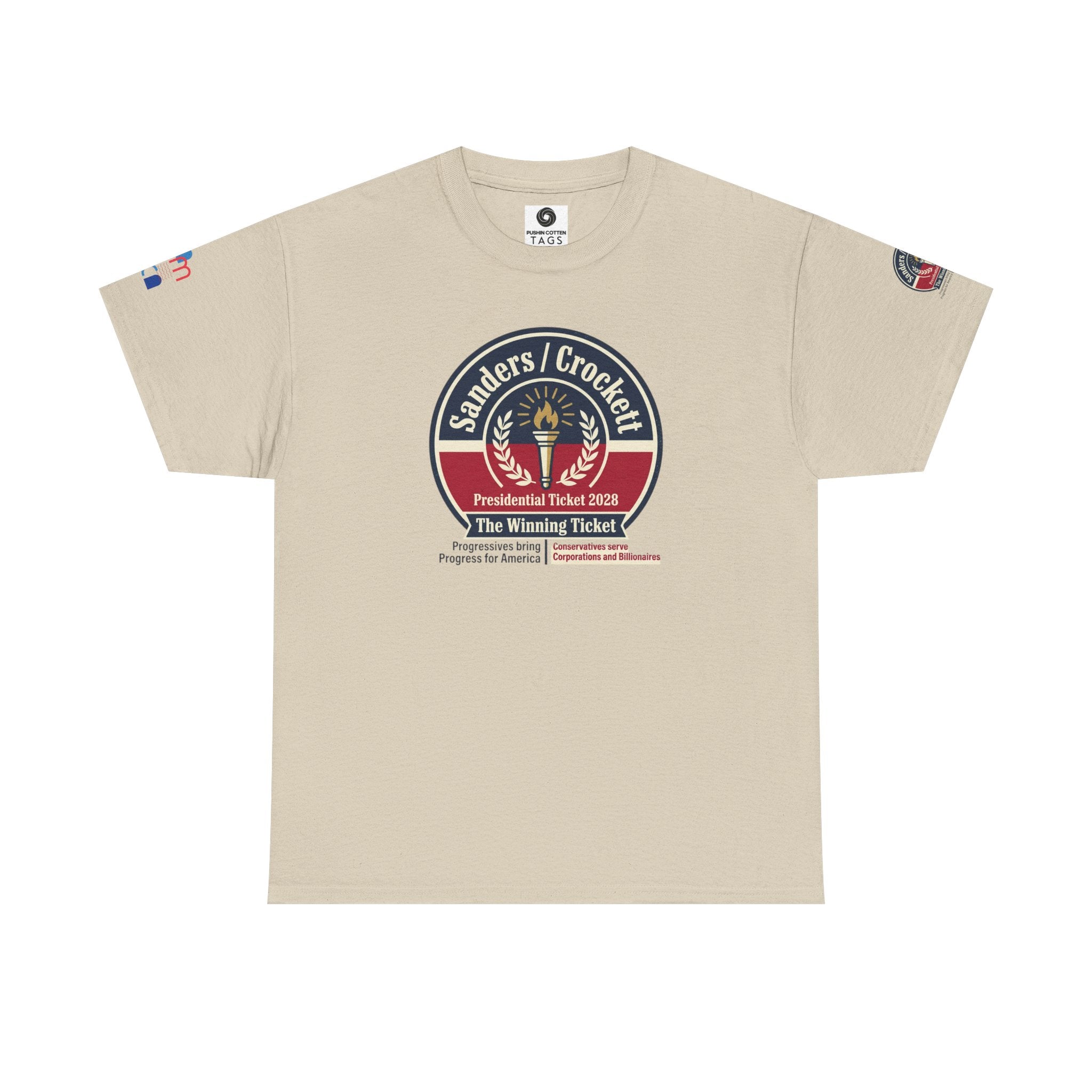 Sanders / Crockett 'The Winning Ticket' Political T-Shirt