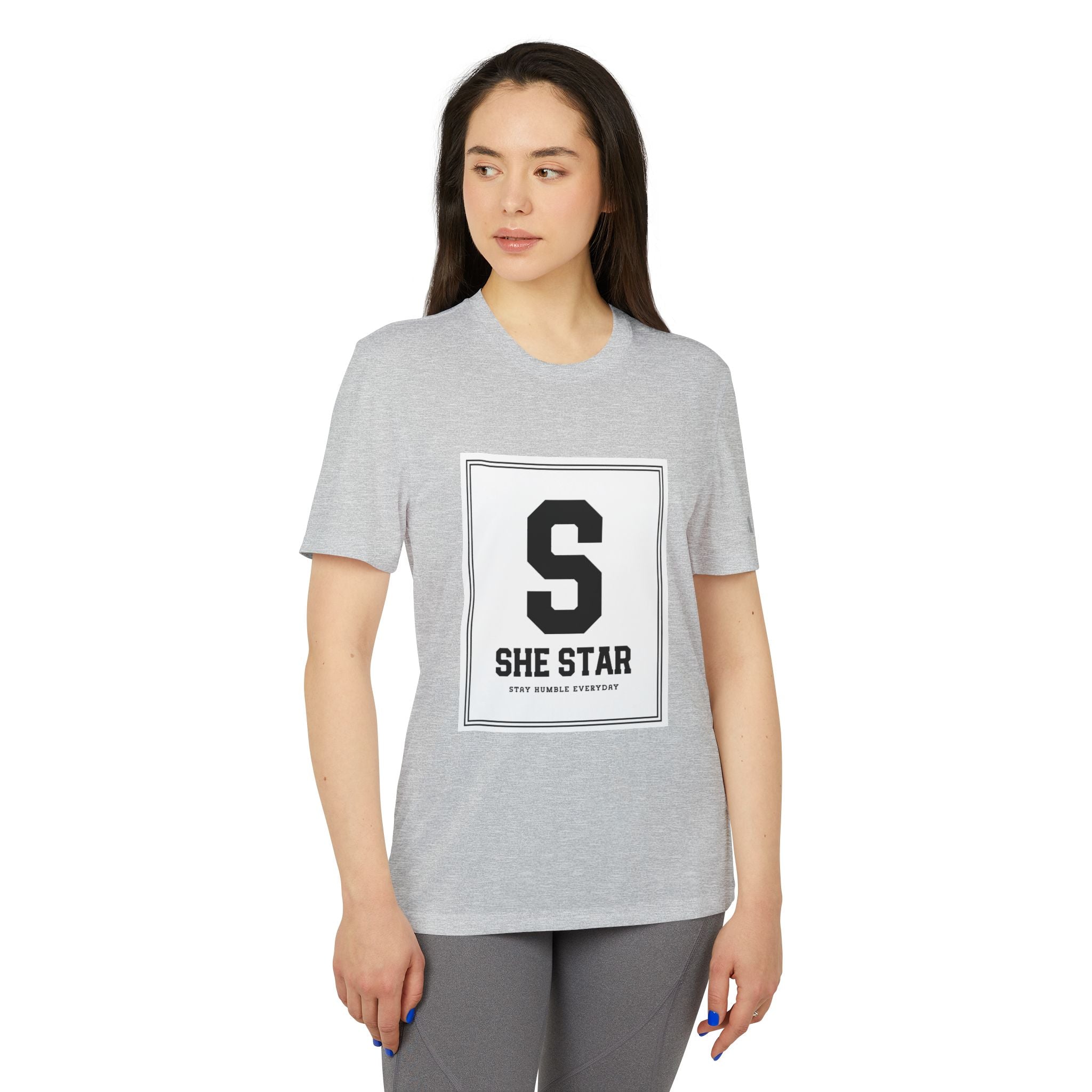 she star tags / adidas® Sport T-shirt