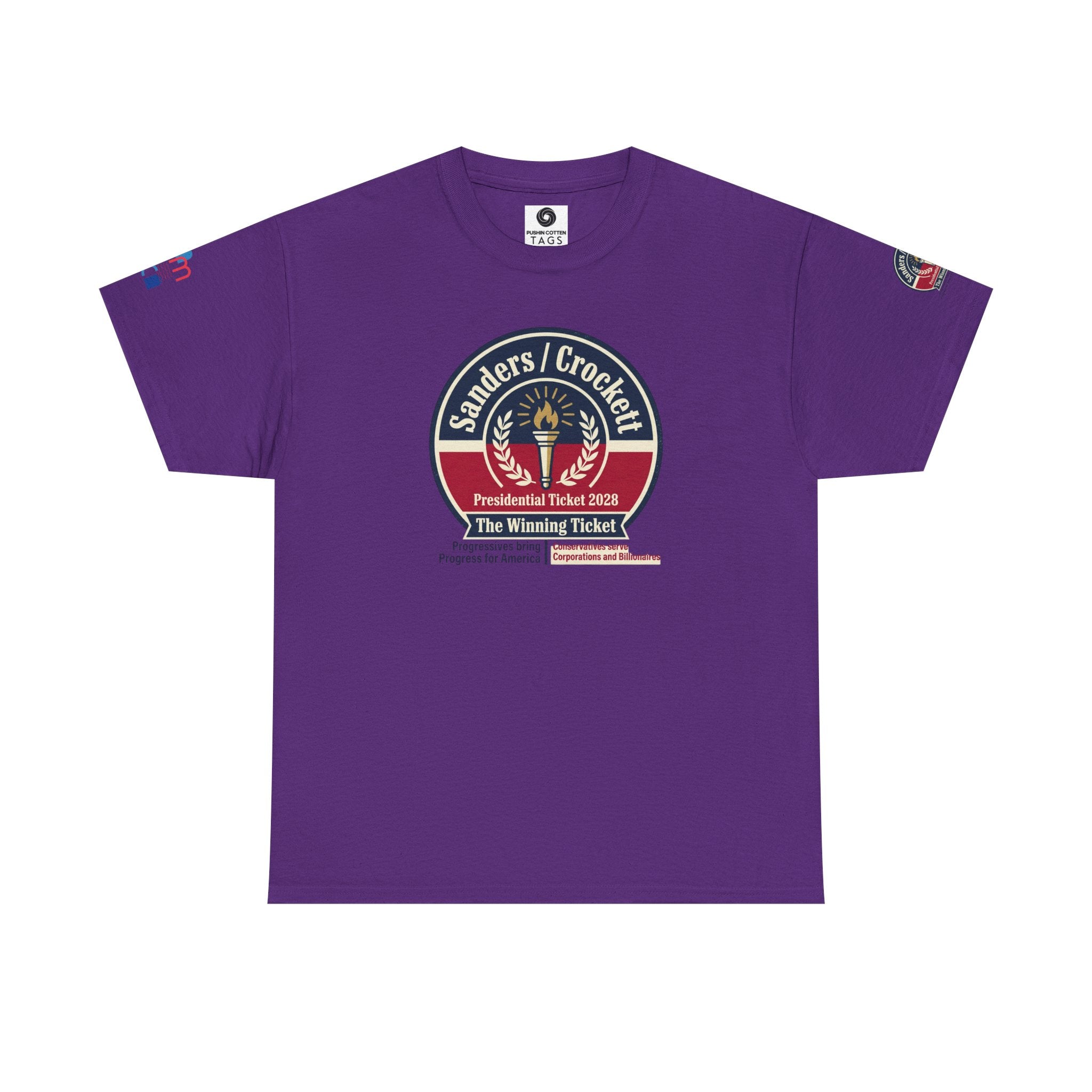 Sanders / Crockett 'The Winning Ticket' Political T-Shirt