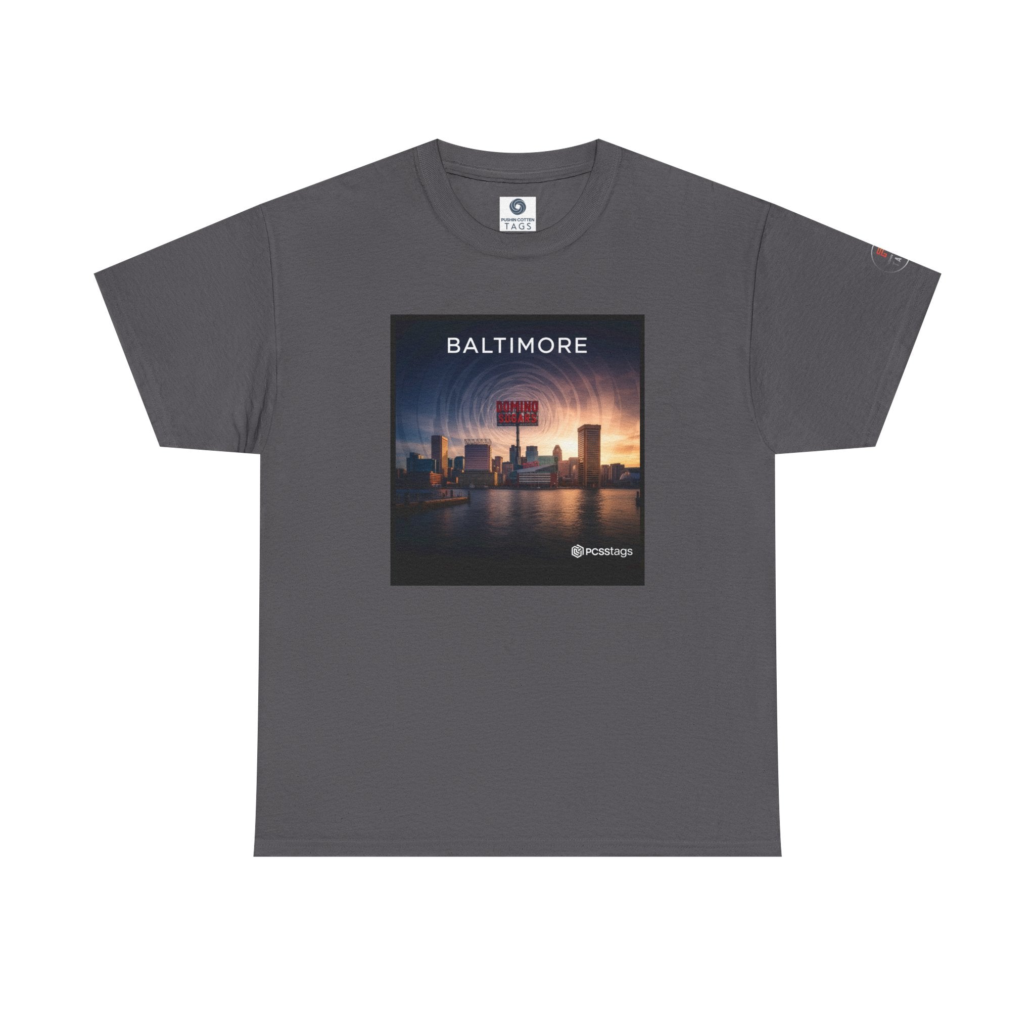 Baltimore Skyline Tee – City Sunset Photo Graphic T-Shirt