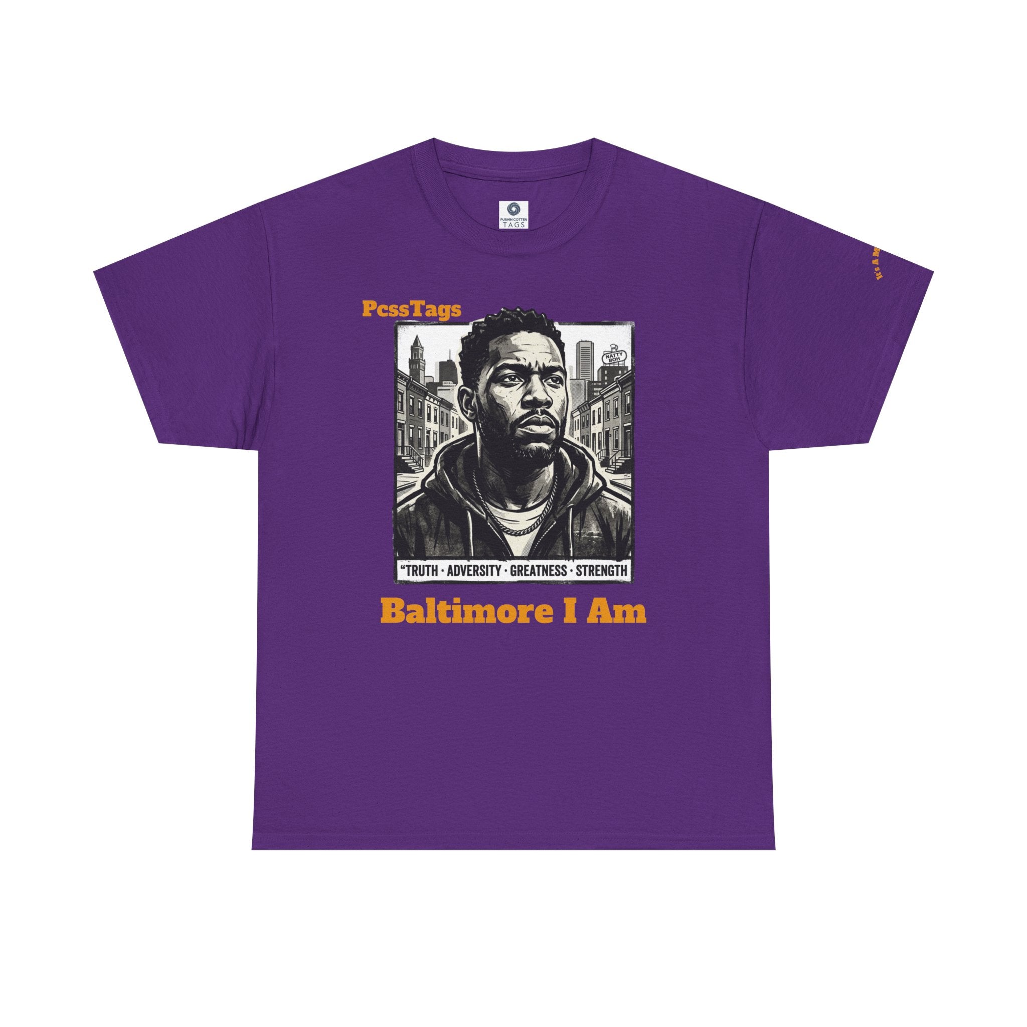 Baltimore I Am T-Shirt — Urban Portrait Tee Celebrating Strength & Resilience
