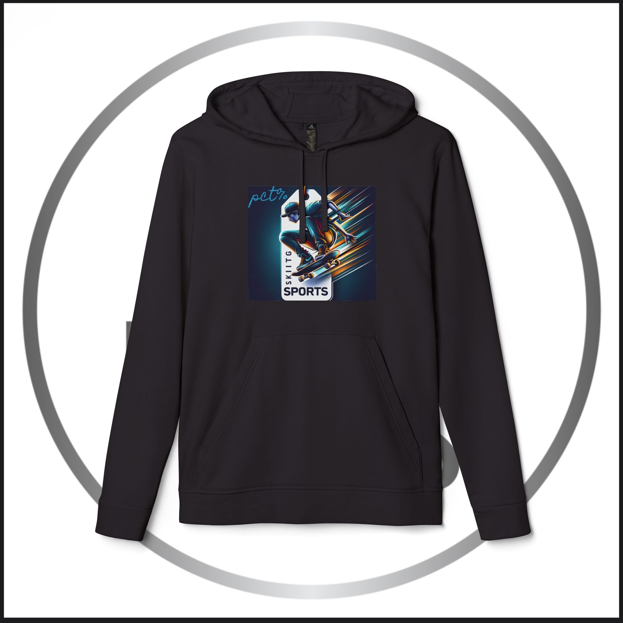 Pushin Cotten Tags Sports / Adidas Fleece Hoodie for Skateboarder Life