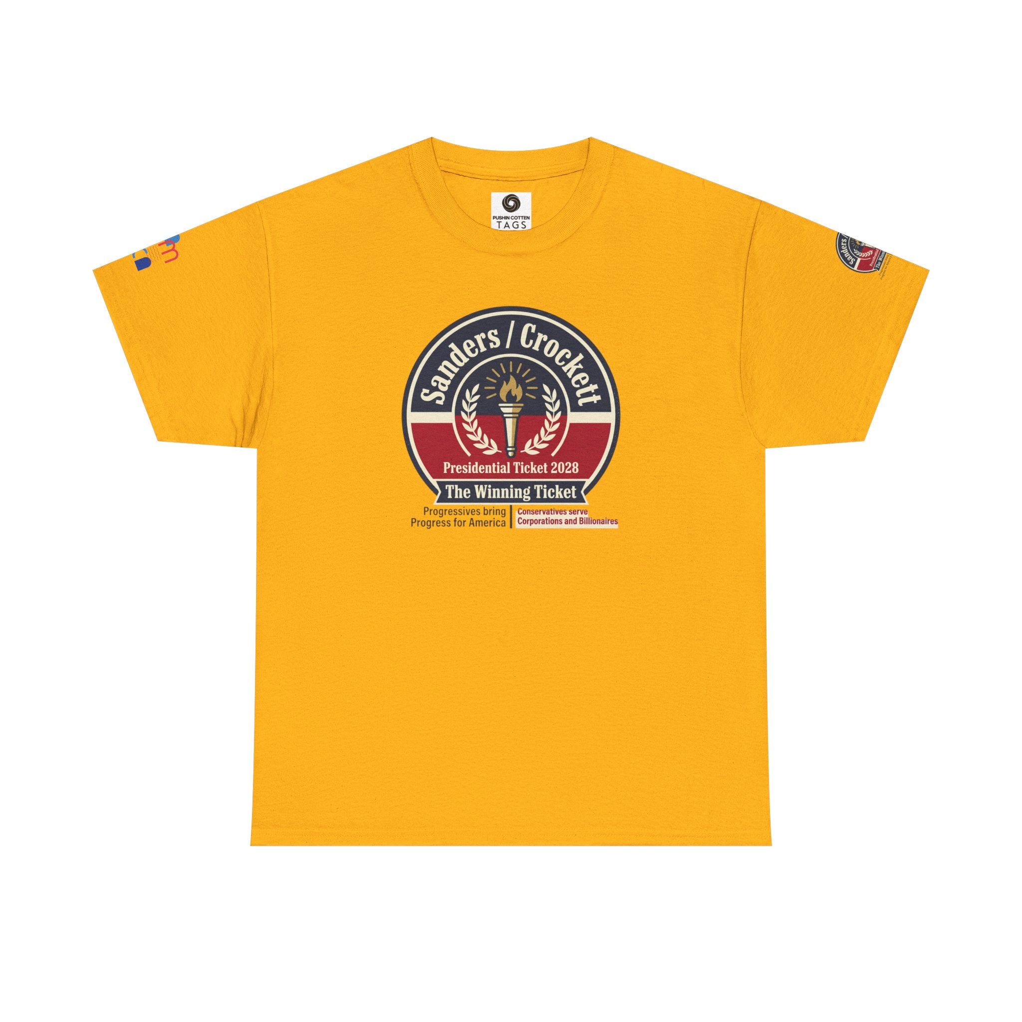 Sanders / Crockett 'The Winning Ticket' Political T-Shirt