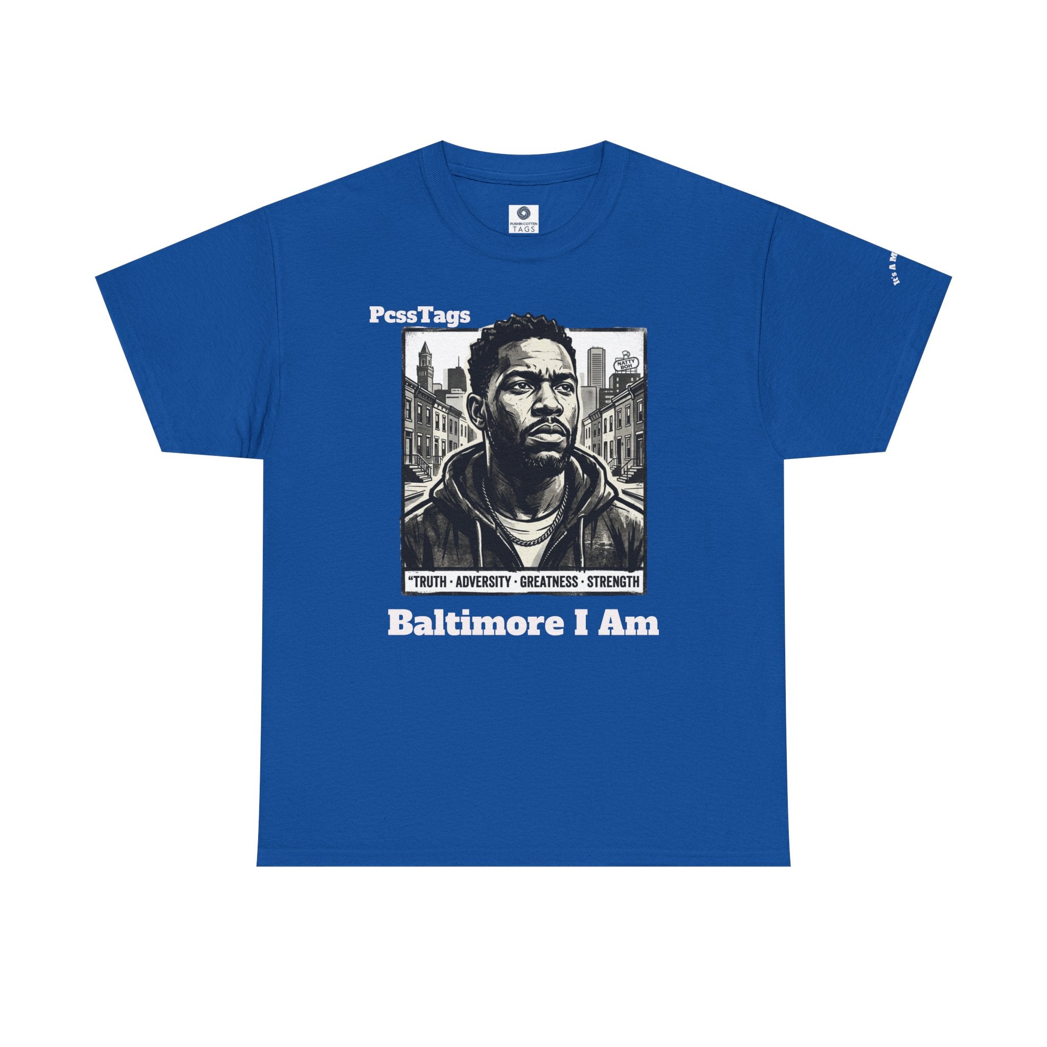 Baltimore I Am T-Shirt — Urban Portrait Tee Celebrating Strength & Resilience
