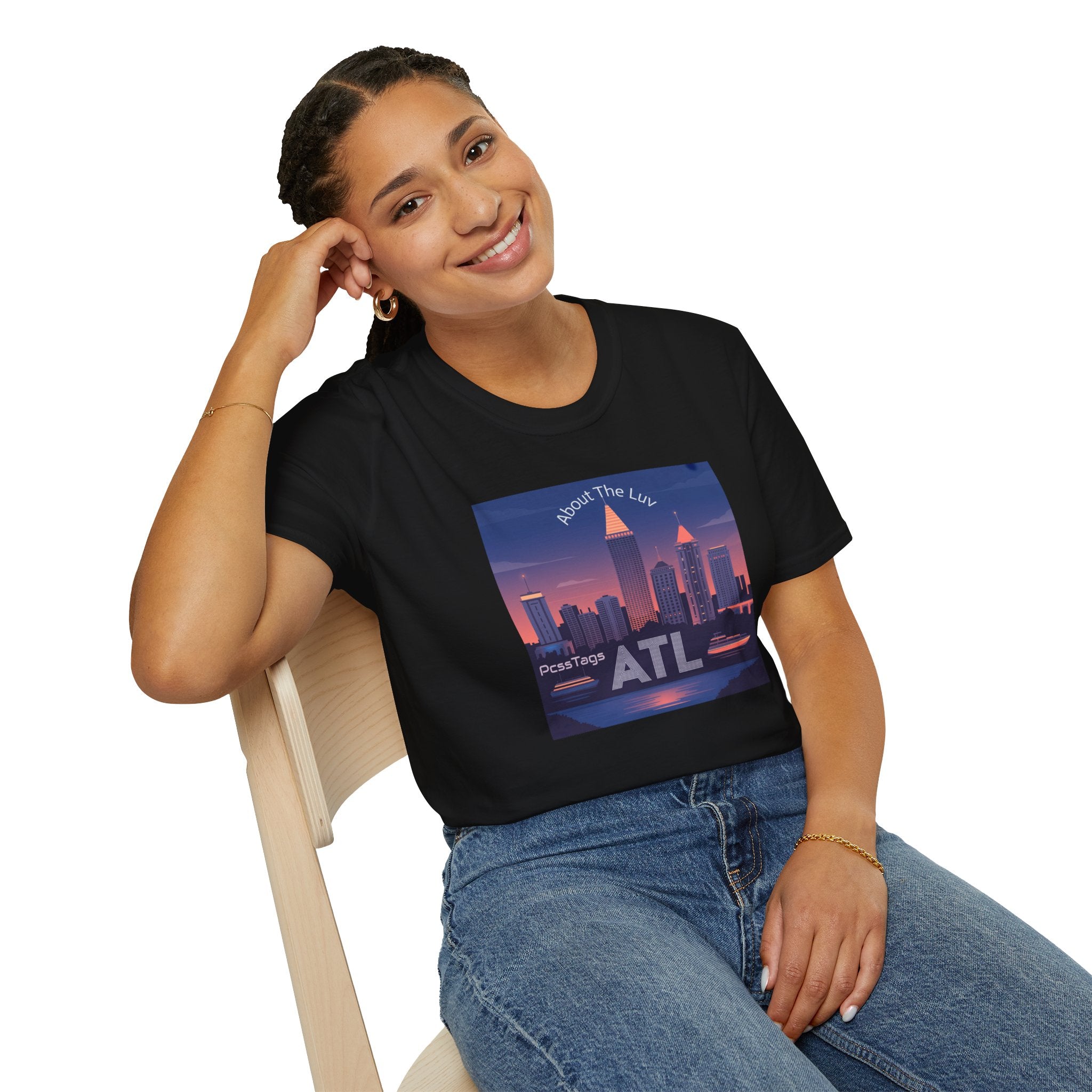 ATL Skyline T‑Shirt — 'About The Luv' Atlanta Cityscape Tee
