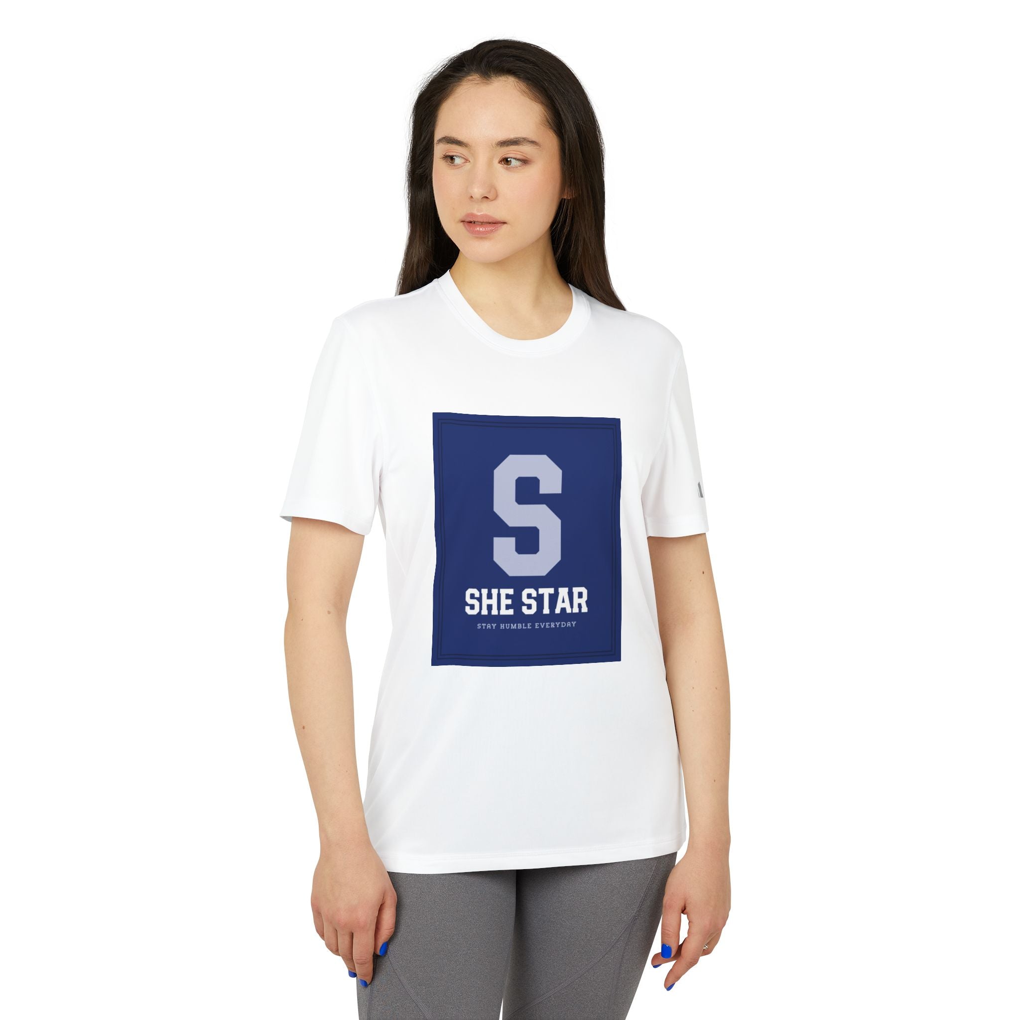 she star tags / adidas® Sport T-shirt