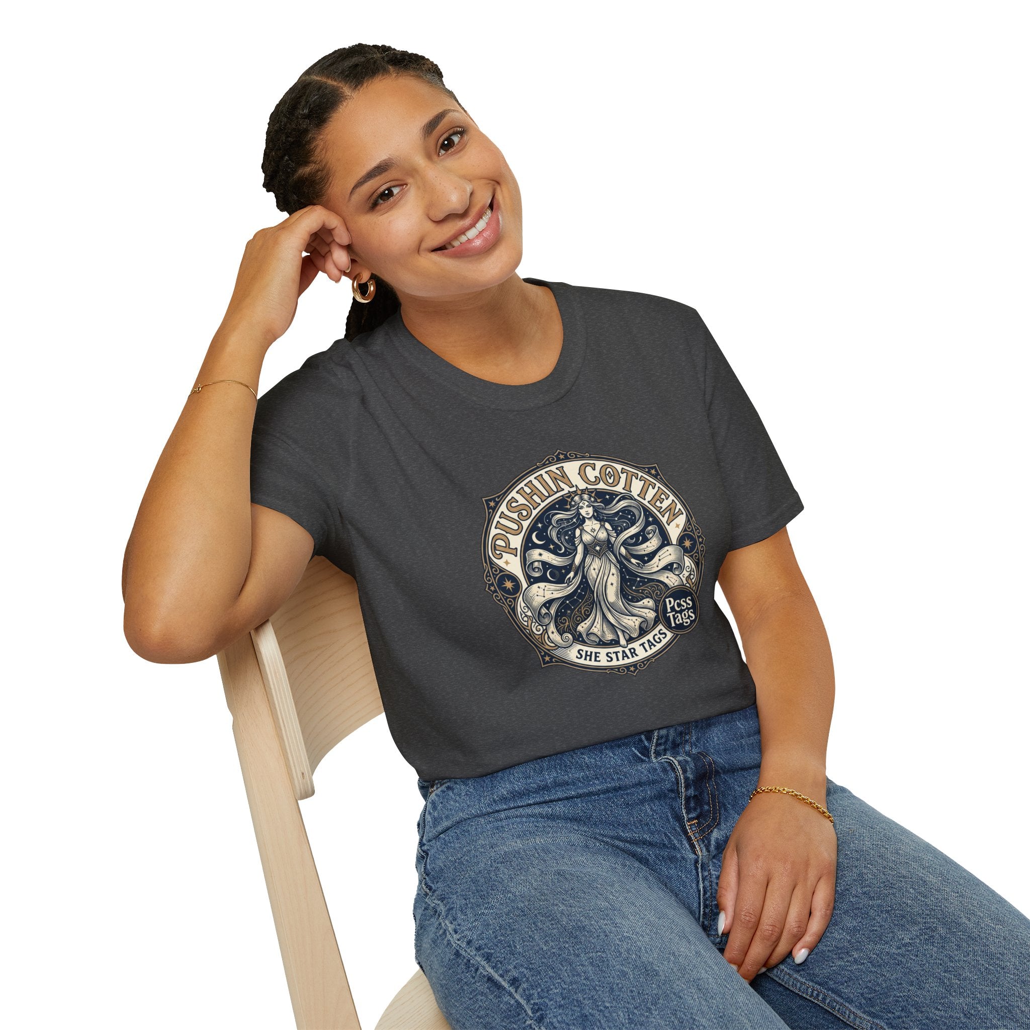 T-Shirt — Vintage 'Pushin Cotton' Octopus Graphic Tee