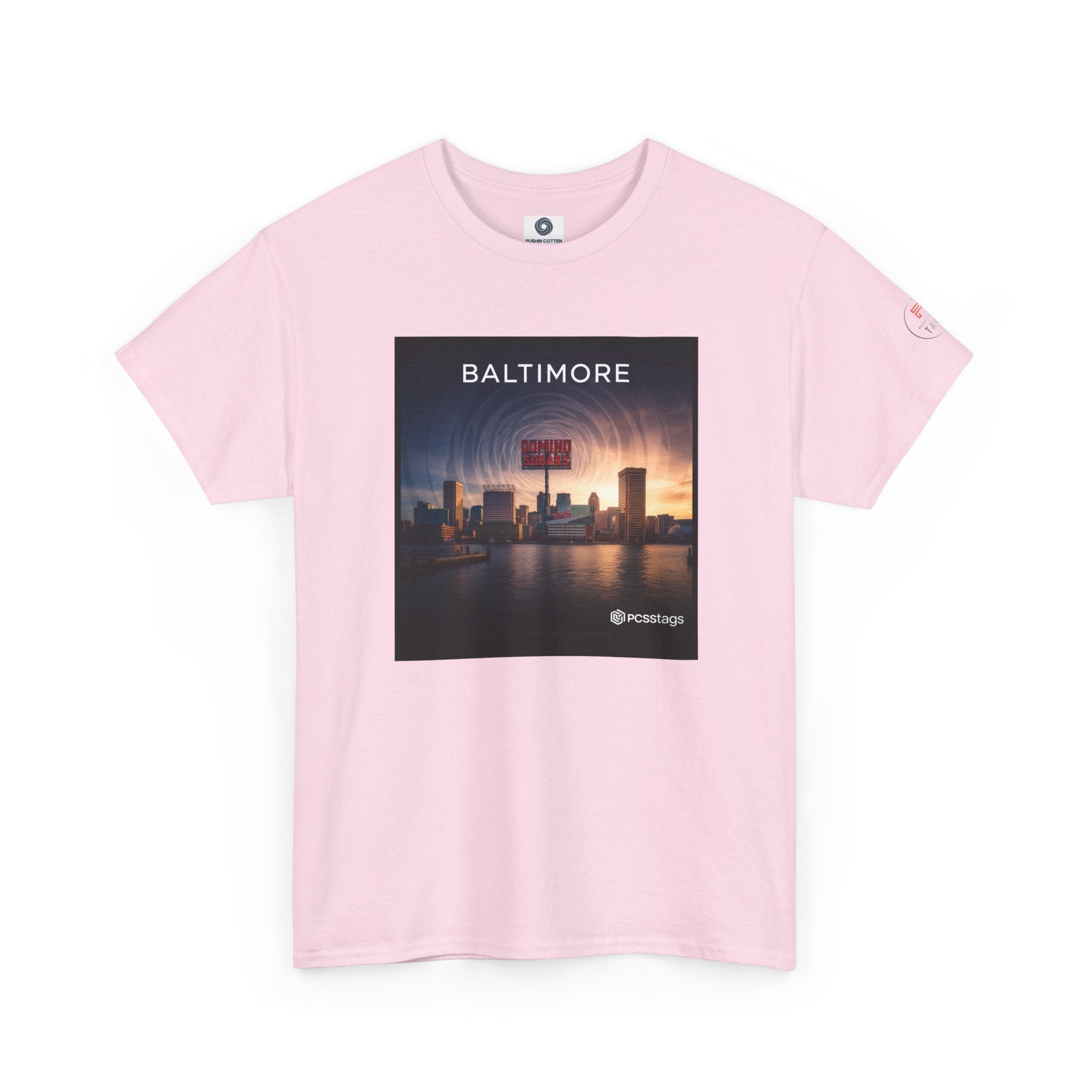 Baltimore Skyline Tee – City Sunset Photo Graphic T-Shirt
