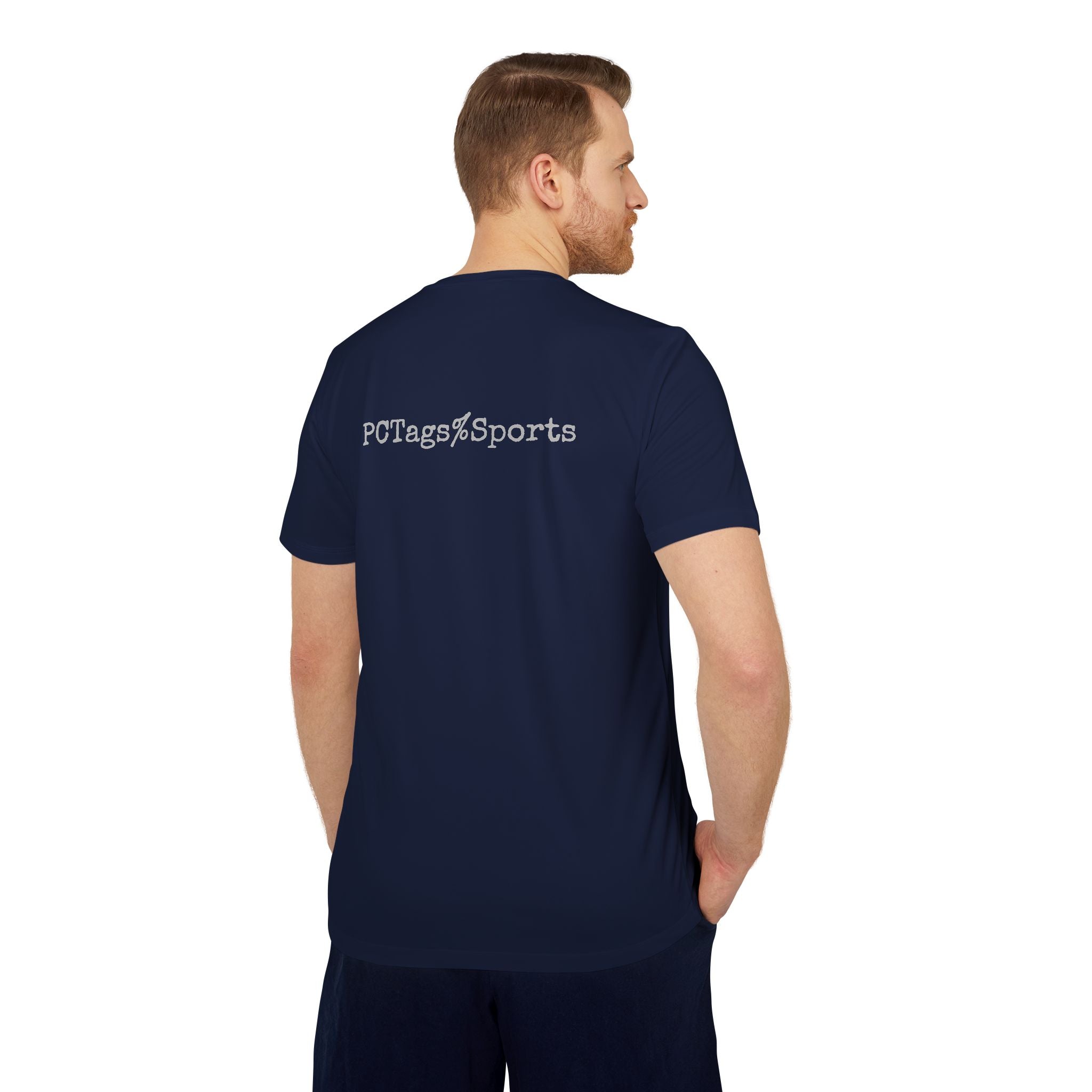 Sport T-shirt with Pushin Cotten Tags Royalty logo and adidas arm logo