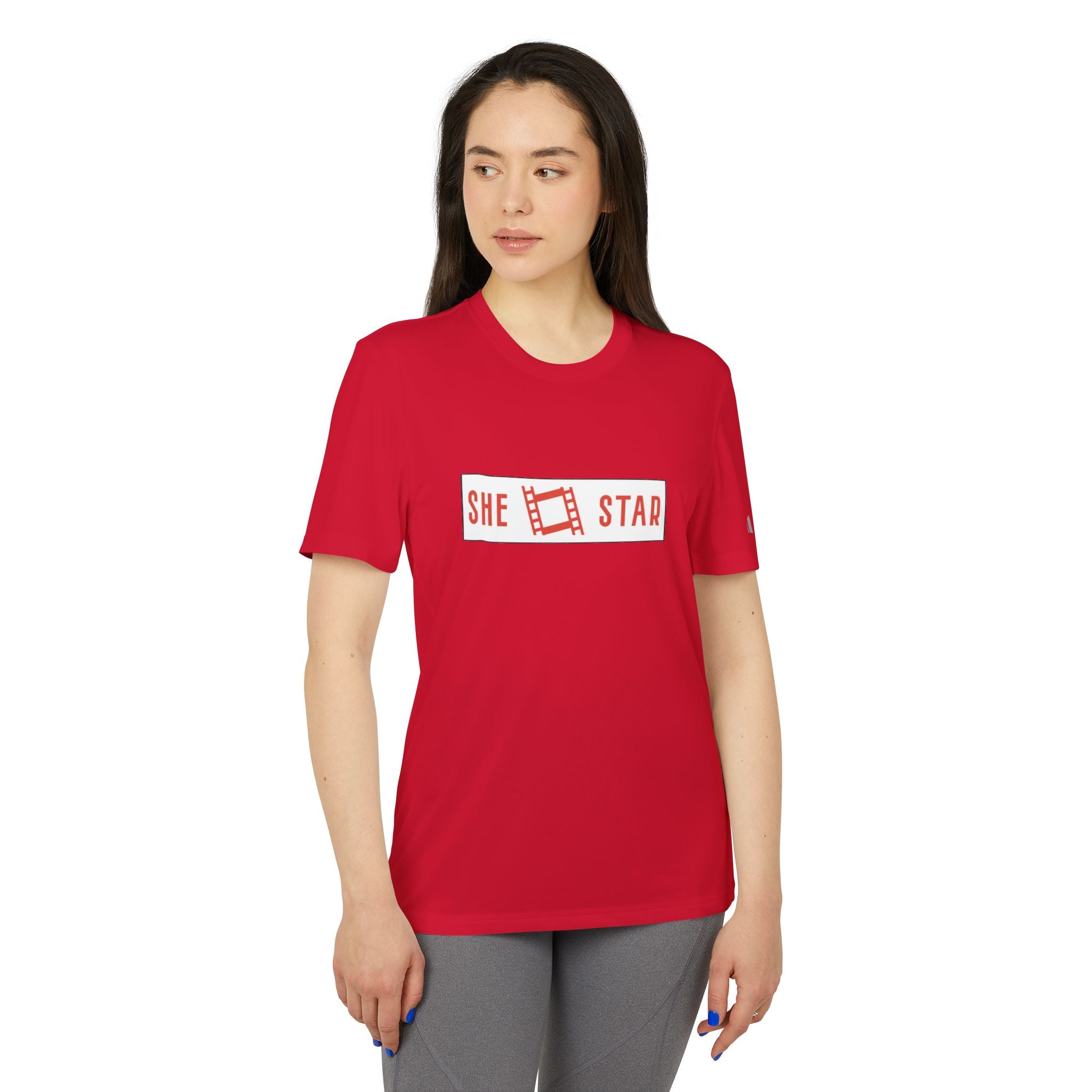 she star tags / adidas® Sport T-shirt
