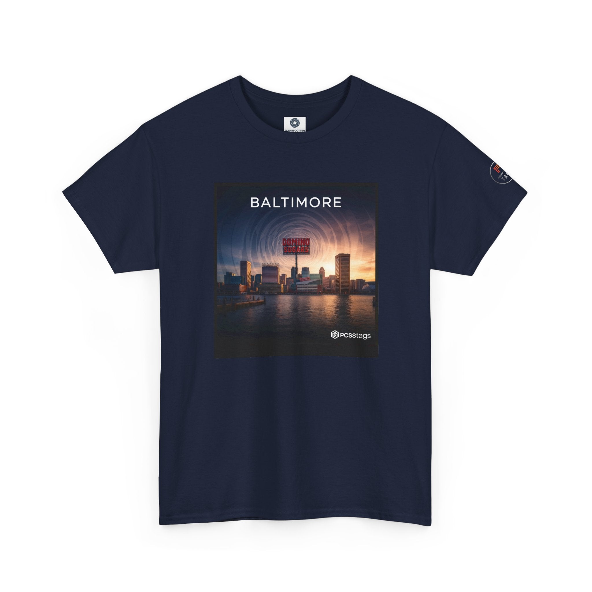 Baltimore Skyline Tee – City Sunset Photo Graphic T-Shirt