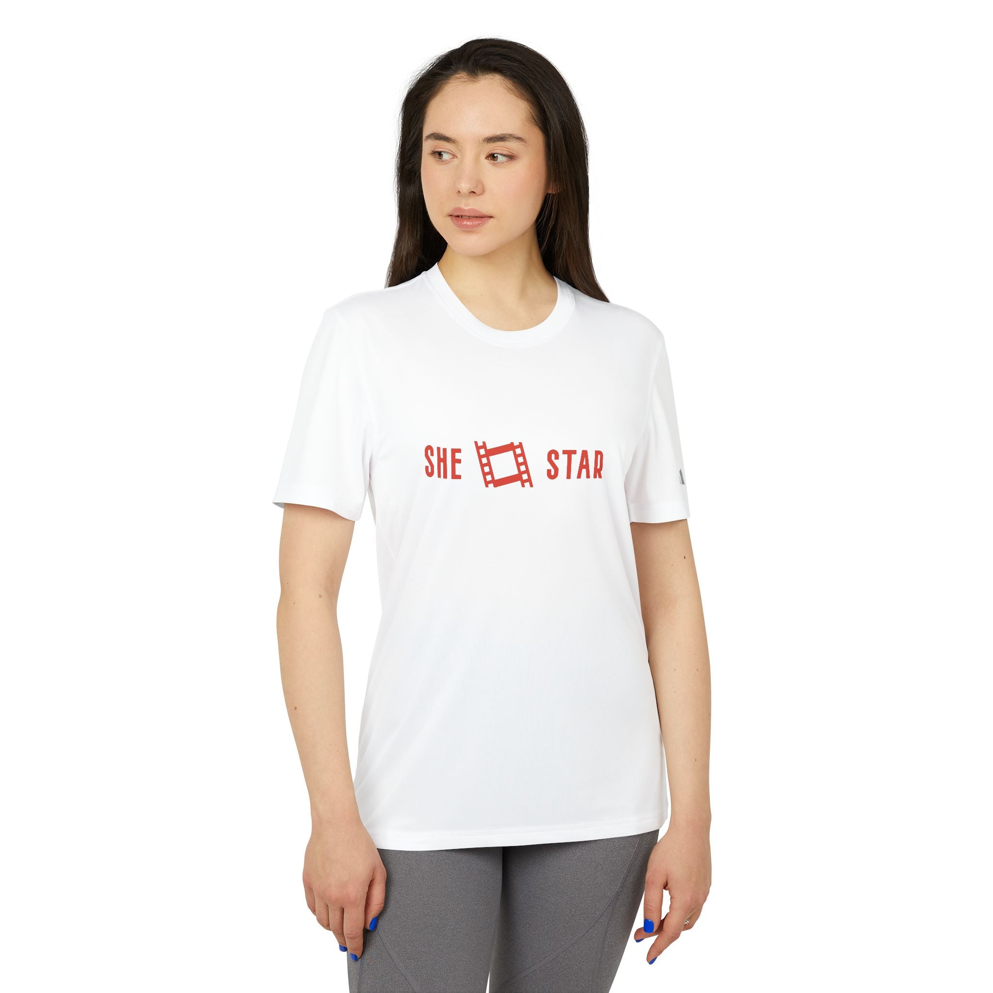 she star tags / adidas® Sport T-shirt