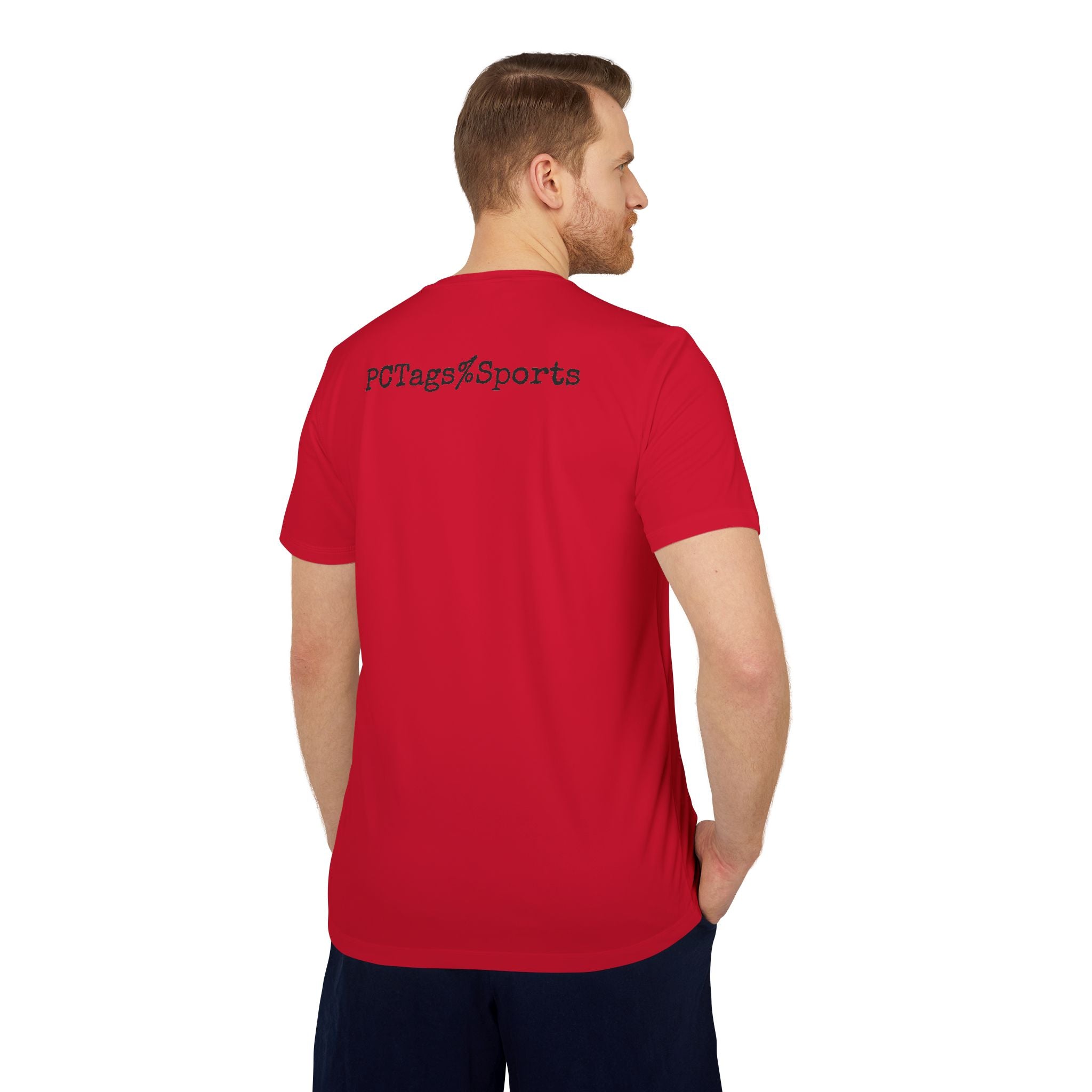 Sport T-shirt with Pushin Cotten Tags Royalty logo and adidas arm logo
