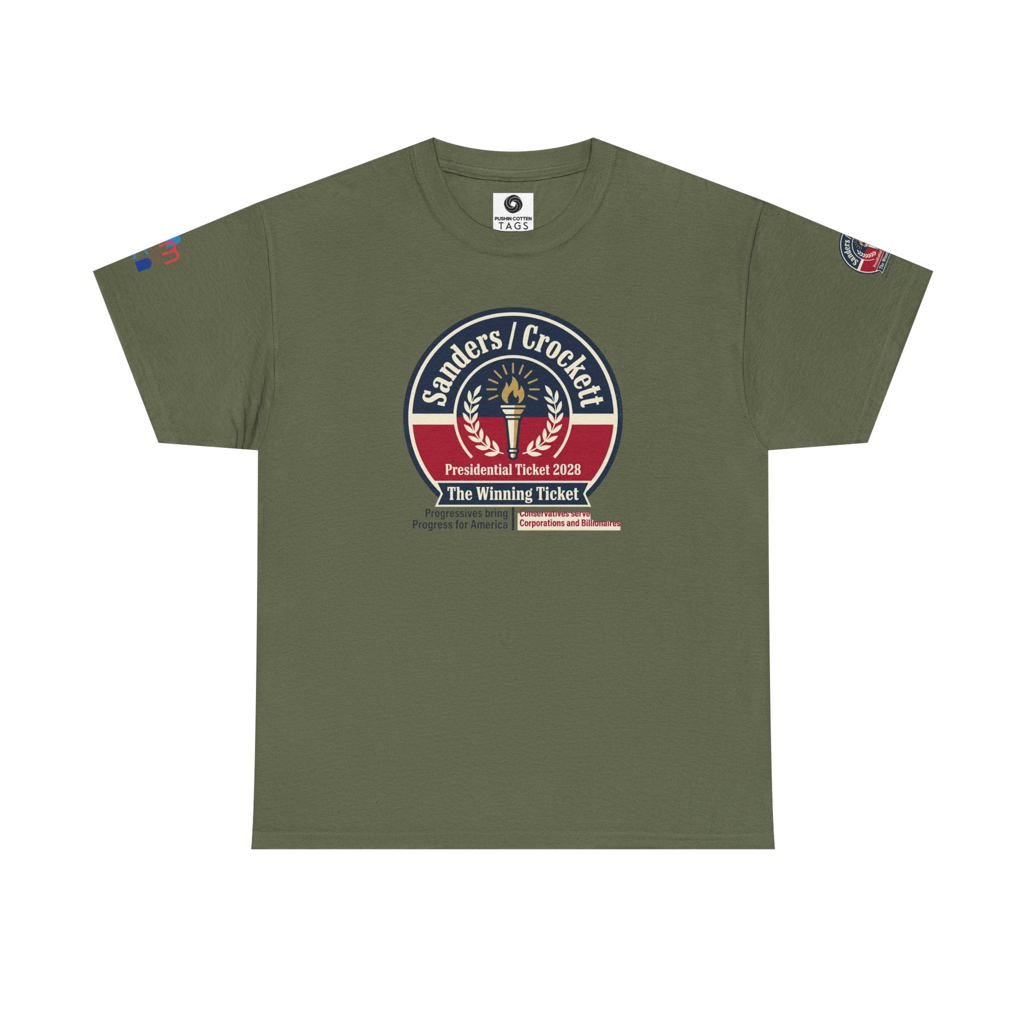 Sanders / Crockett 'The Winning Ticket' Political T-Shirt