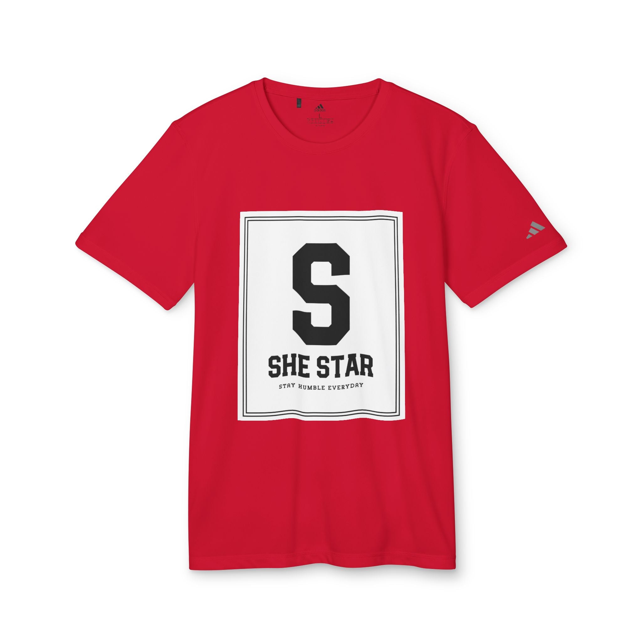 she star tags / adidas® Sport T-shirt