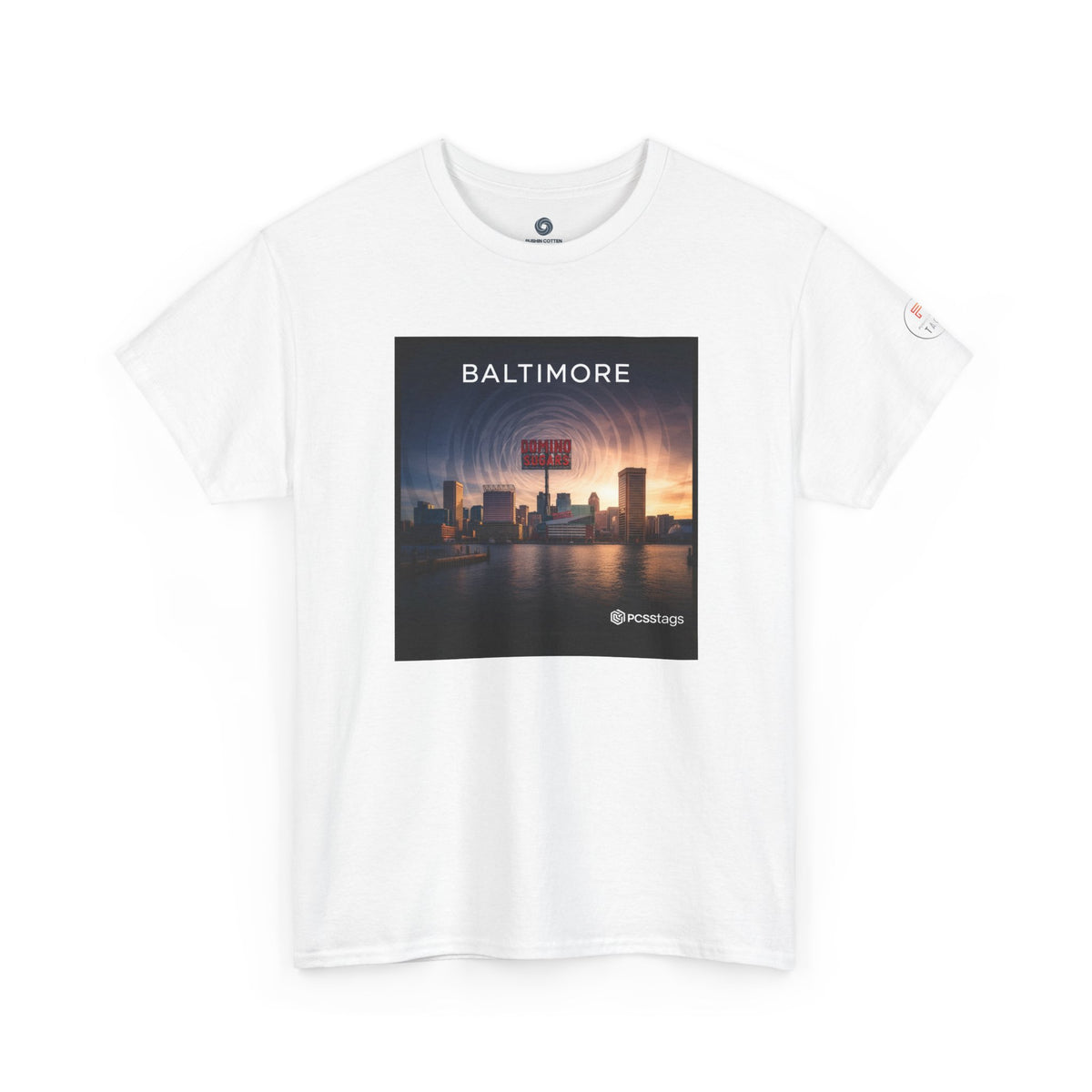 Baltimore Skyline Tee – City Sunset Photo Graphic T-Shirt