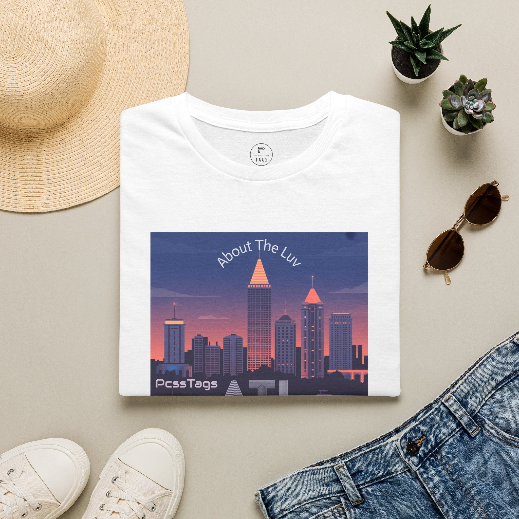 ATL Skyline T‑Shirt — 'About The Luv' Atlanta Cityscape Tee