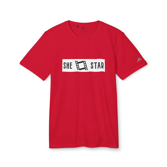 she star tags / adidas® Sport T-shirt