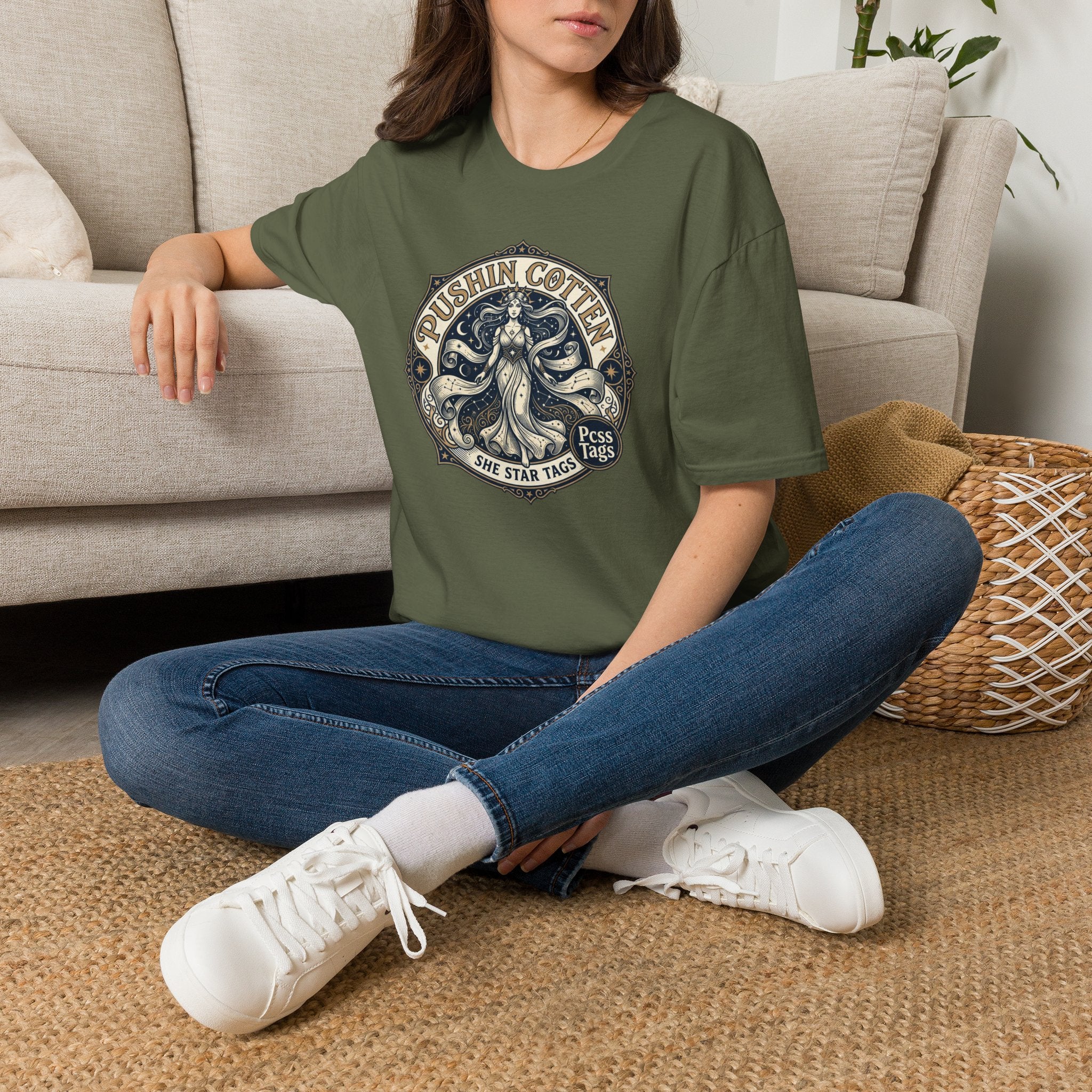 T-Shirt — Vintage 'Pushin Cotton' Octopus Graphic Tee