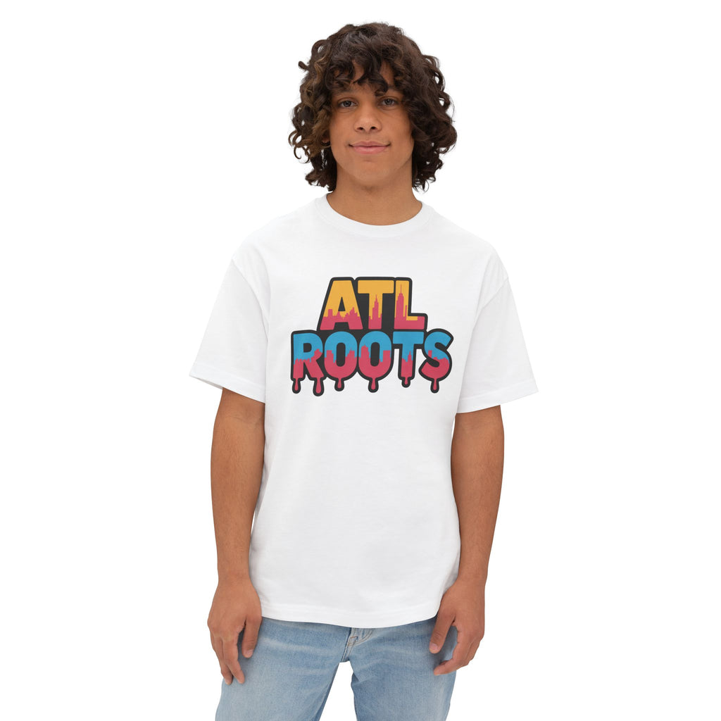 Colorful ATL Roots Oversized Boxy Tee, Streetwear Shirt, Gift for Atlanta Lovers, Casual Summer Top, Urban Fashion Tee, Unisex Graphic Tee