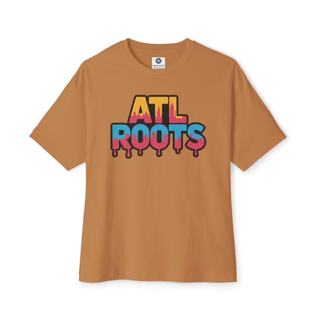 Colorful ATL Roots Oversized Boxy Tee, Streetwear Shirt, Gift for Atlanta Lovers, Casual Summer Top, Urban Fashion Tee, Unisex Graphic Tee