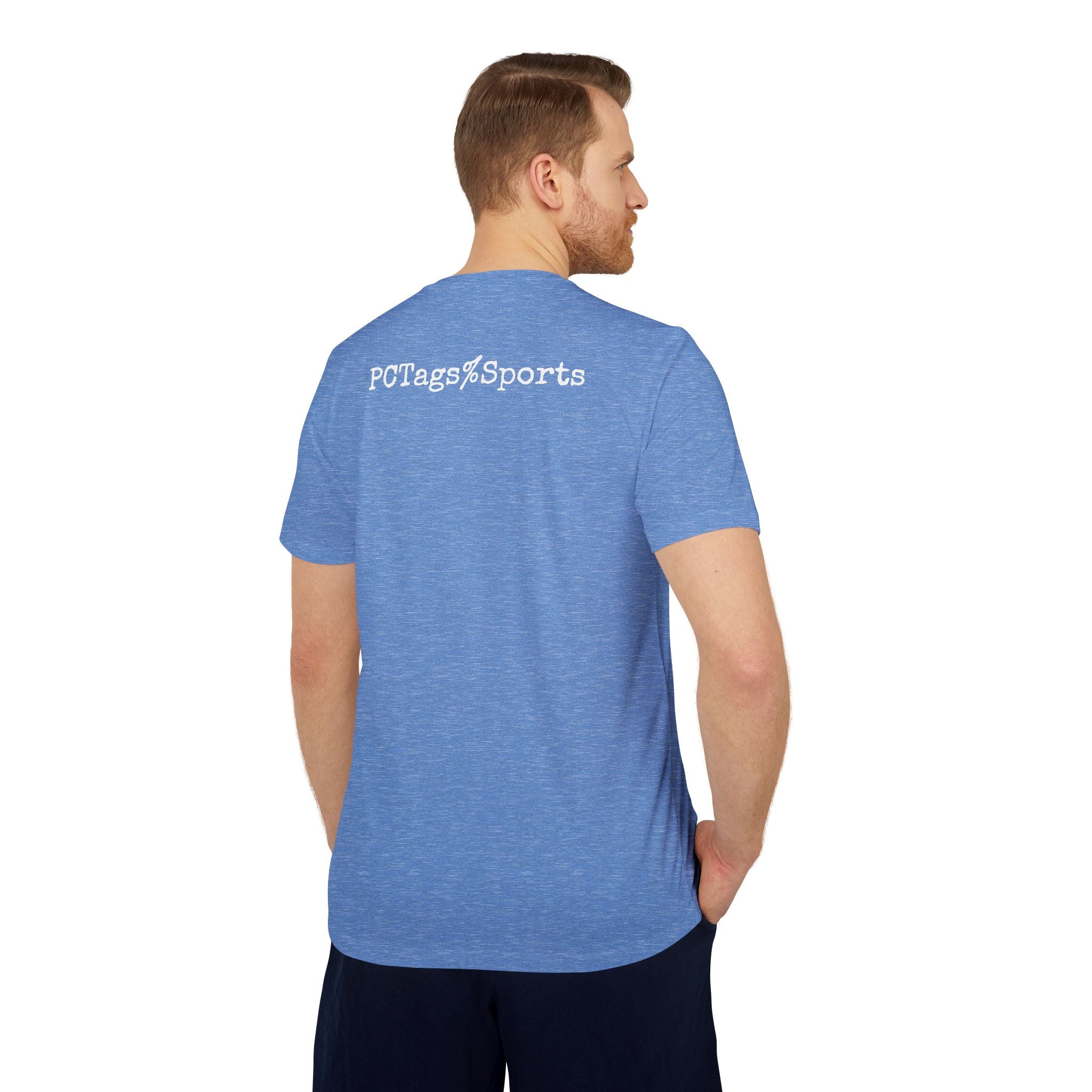 Sport T-shirt with Pushin Cotten Tags Royalty logo and adidas arm logo