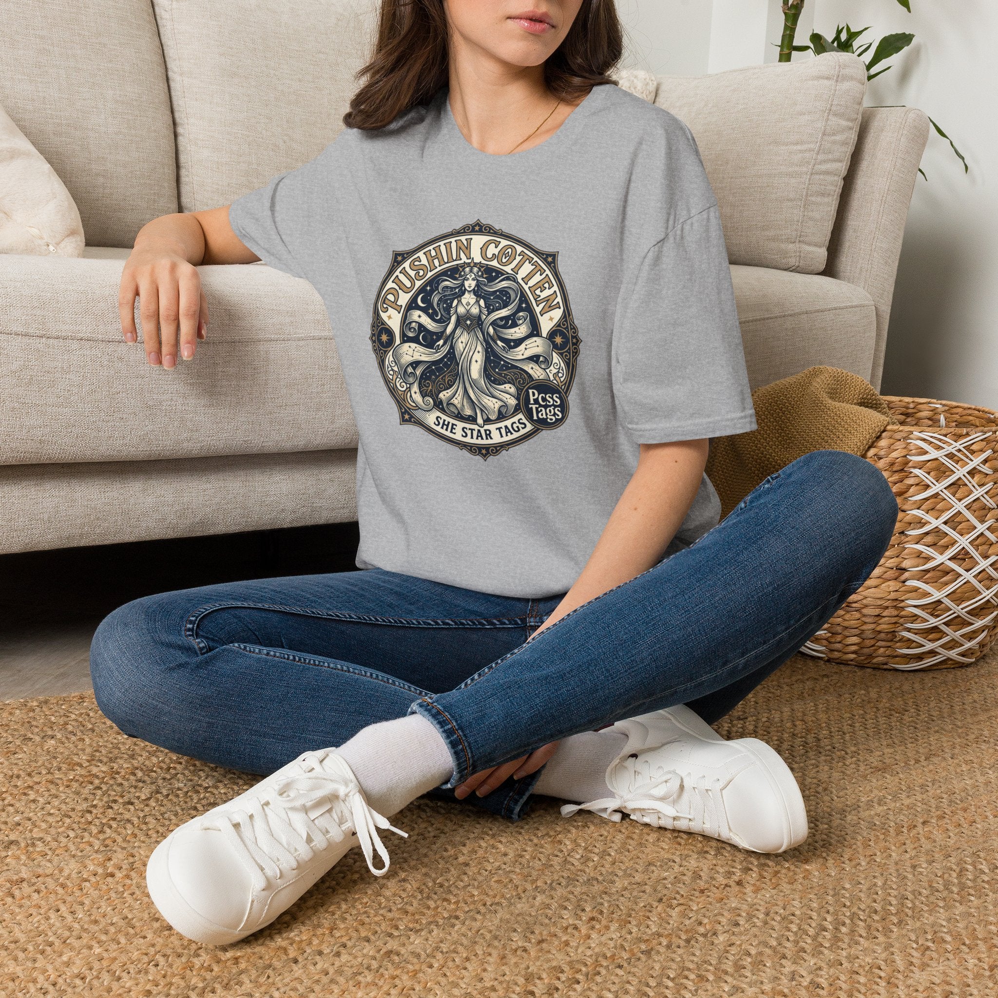 T-Shirt — Vintage 'Pushin Cotton' Octopus Graphic Tee