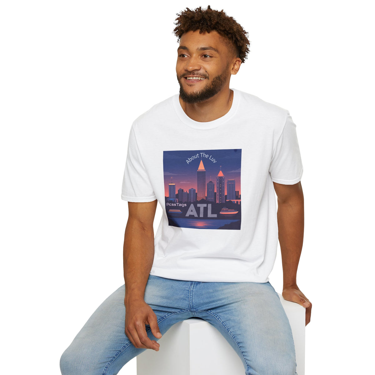 ATL Skyline T‑Shirt — 'About The Luv' Atlanta Cityscape Tee