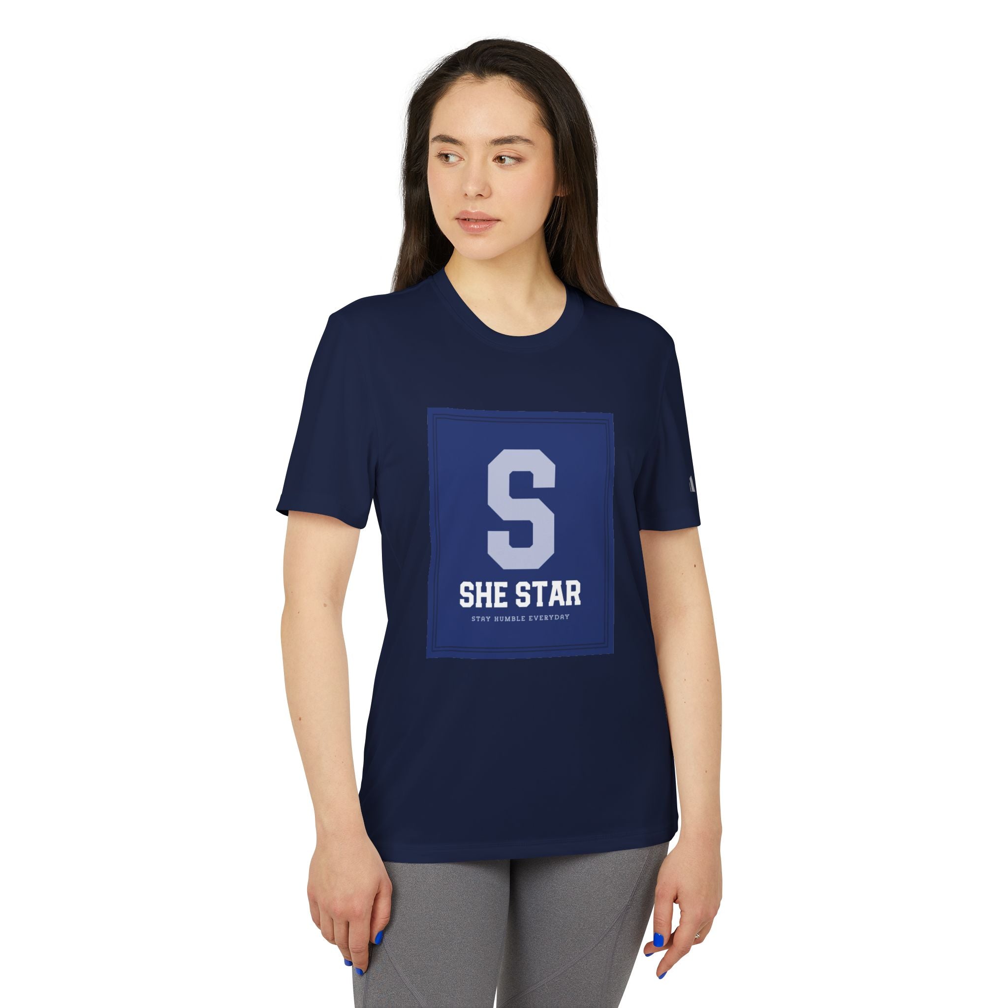 she star tags / adidas® Sport T-shirt