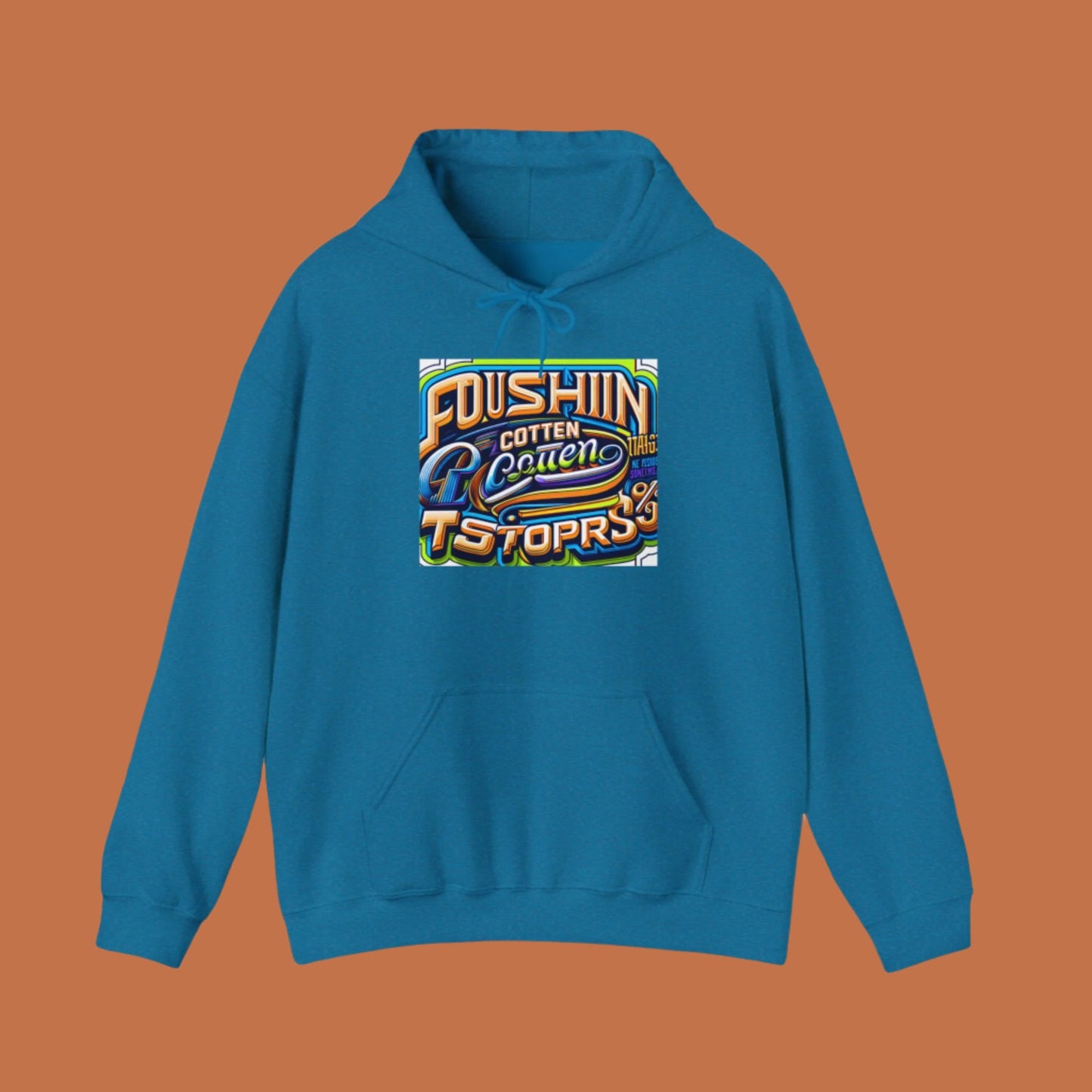 Vibrant Retro Graphic Unisex Hoodie - Perfect for Streetwear and Casual Outings