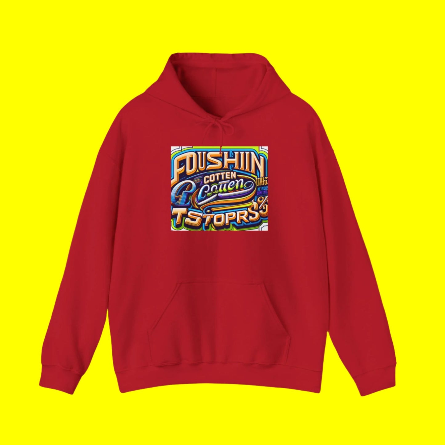 Vibrant Retro Graphic Unisex Hoodie - Perfect for Streetwear and Casual Outings